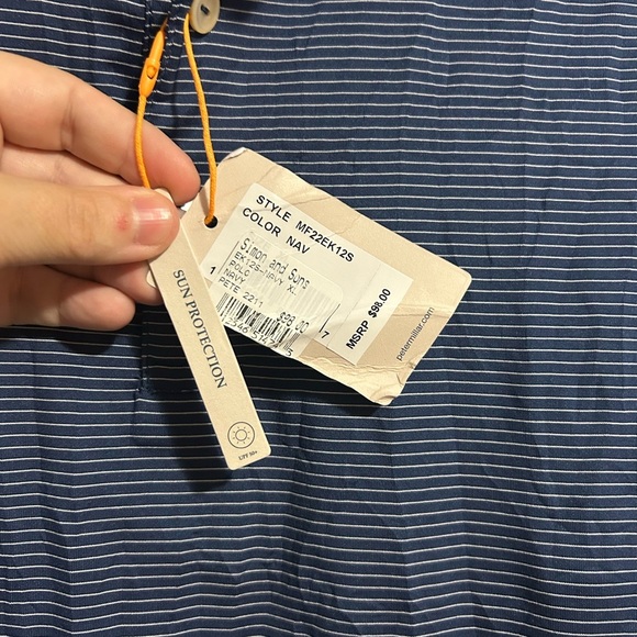 NWT Peter Millar Golf Polo Shirt SPF 50 - Picture 4 of 7